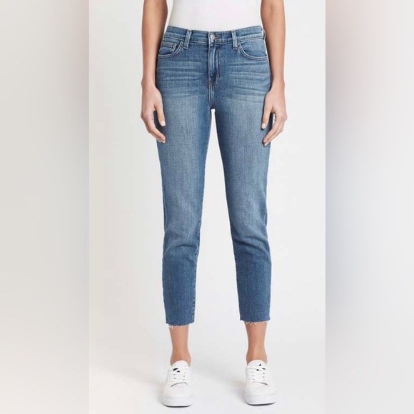 L'AGENCE Denim - L’Agence Women Light Blue Jeans Size 25 Pre-Owned Raw Hem